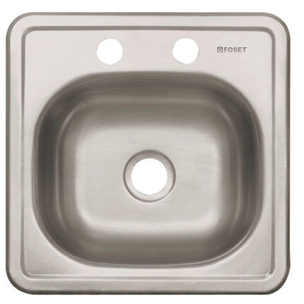 15", Single Bowl, Drop-In Sink