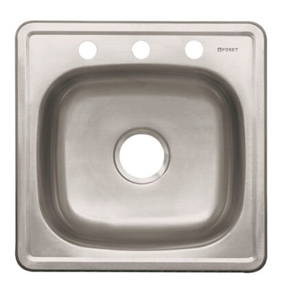 19", Single Bow,L Drop-In Sink