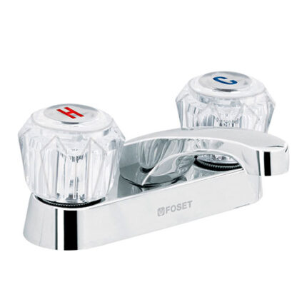 *** Bathroom Faucet Two Acrylic Handles                         Special Order Item (Extended Lead Time 35-50 Days)