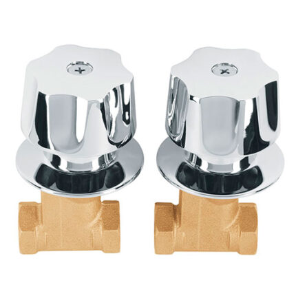 Two Cube Handles, Mount Valve,Threadable