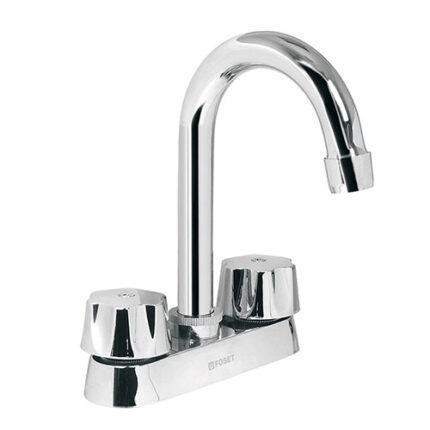Bathroom Faucet, Two Cube Handles, Basic