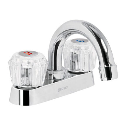 *** Bathroom Faucet,Acrylic Curve Hdls,Basic                         Special Order Item (Extended Lead Time 35-50 Days)