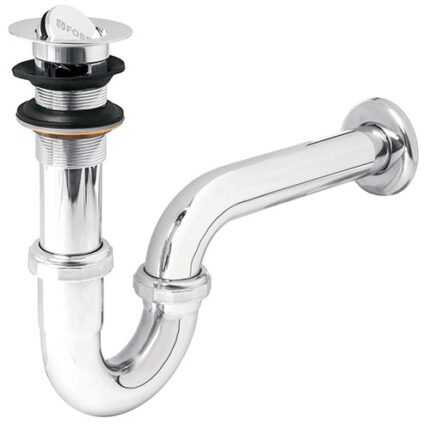 *** 1 1/4" Brass Bathroom Sink Drain W/ P-Trap And Coin Stop                         Special Order Item (Extended Lead Time 35-50 Days)
