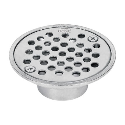 3-3/4", Round, Zinc Shower Strainer
