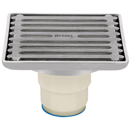 4X4", Square, Steel Shower Strainer