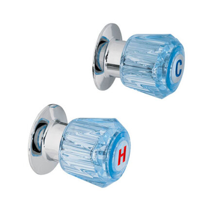 *** Shower Acrylic Handle Sets                         Special Order Item (Extended Lead Time 35-50 Days)