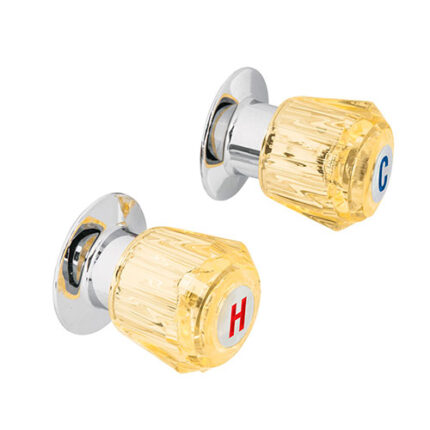 *** Shower Acrylic Handle Sets                         Special Order Item (Extended Lead Time 35-50 Days)