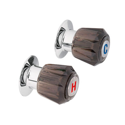 *** Shower Acrylic Handle Sets                         Special Order Item (Extended Lead Time 35-50 Days)