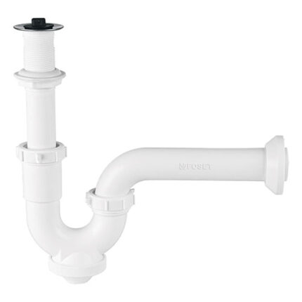 Bathroom Drain Pipe W/Chrome Plated Ring