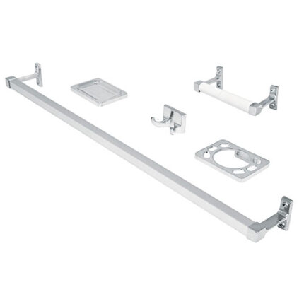 *** Bath Accessory Set, 5 Pieces, Foset                         Special Order Item (Extended Lead Time 35-50 Days)