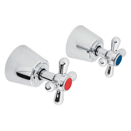 *** 2 Cross, Threadable, Faucet Handles                         Special Order Item (Extended Lead Time 35-50 Days)
