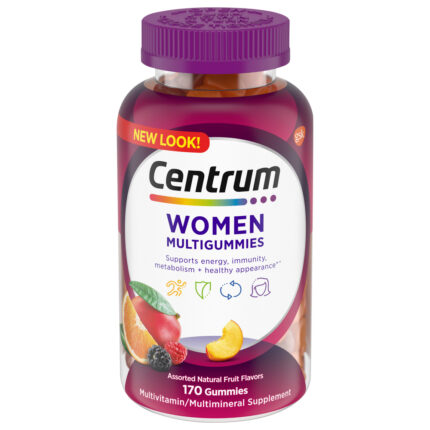 Centrum, Multigummies Women Assorted Natural Fruit Flavors, Case Of 3, 170 Ct