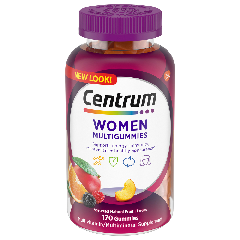 4999a77e1b03452b930304a47f257dda3Fsize3D1000_Syndigo.jpg Centrum, Multigummies Women Assorted Natural Fruit Flavors, Case Of 3, 170 Ct - Image 1
