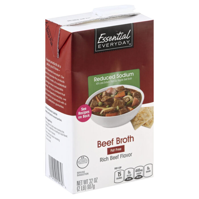 Essential Everyday, Beef Broth Beef, Case Of 12, 32 Oz - Image 1