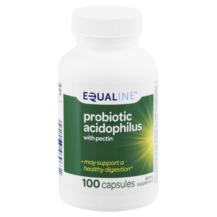 Equaline, Probiotic Acidophilus Capsules With Pectin, Case Of 3, 100 Ct - Image 1