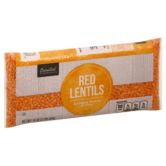 Essential Everyday, Red Lentils, Case Of 12, 1 Lb - Image 1