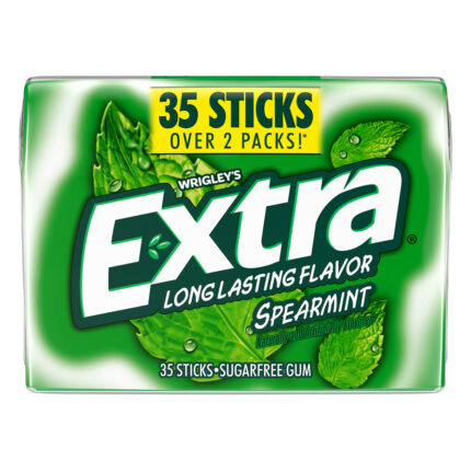 Extra, Sugarfree Spearmint Gum, Case Of 6, 35 Ct