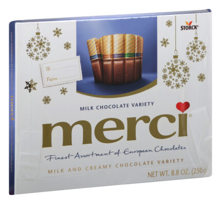 Merci, Christmas Milk And Creamy Chocolate Variety Box, Case Of 10, 8.8 Oz