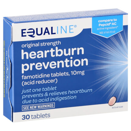 Equaline, Heartburn Prevention Tablets Original Strength, Case Of 6, 30 Ct