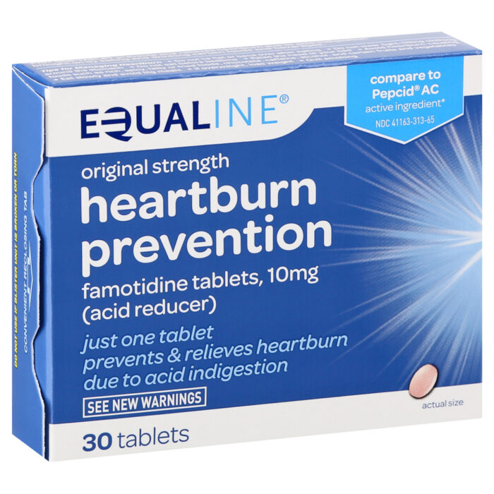 Equaline, Heartburn Prevention Tablets Original Strength, Case Of 6, 30 Ct - Image 1