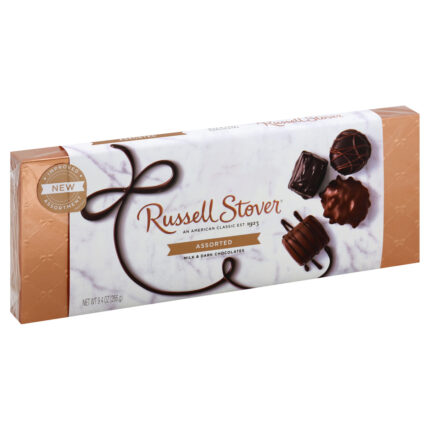 Russell Stover, Chocolate Dark Assortment, Case Of 6, 9.4 Oz