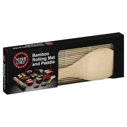 Sushic Paddle & Mat,Bamboo 1 Ct