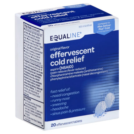 Equaline, Cold Relief Effervescent Tablets Original Flavor, 1 Each, 20 Ct