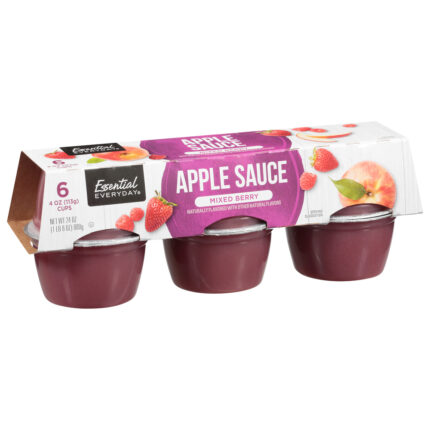 Essential Everyday, Mixed Berry Apple Sauce, Case Of 12, 24 Oz