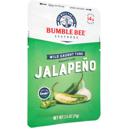 Bumble Bee, Wild-Caught Tuna Seasoned With Jalapeno Pouch, Case Of 12, 2.5 Oz
