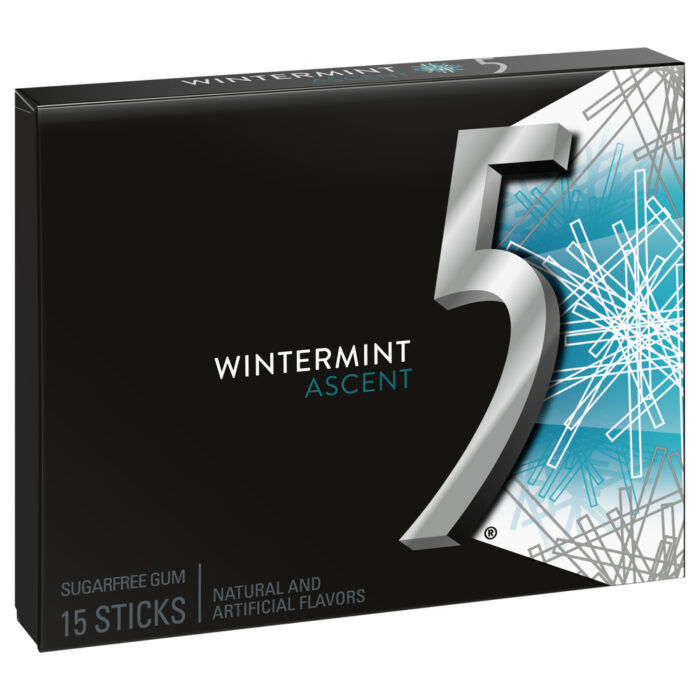 Wrigley'S, 5 Wintermint Ascent Sugar Free Gum, Case Of 10, 15 Ct - Image 1