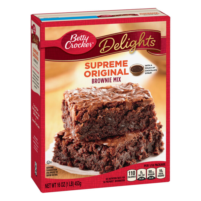Betty Crocker, Delights Supreme Original Brownie Mix, Case Of 8, 16 Oz - Image 1