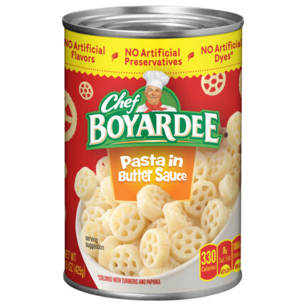 Chef Boyardee, Pasta In Butter Sauce, Case Of 12, 15 Oz