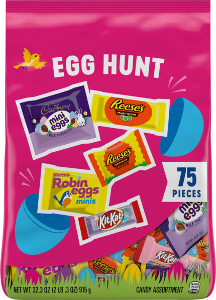 Hershey'S, Miniatures Assorted Easter Chocolate Candy Variety Bag, Case Of 6, 32.3 Oz