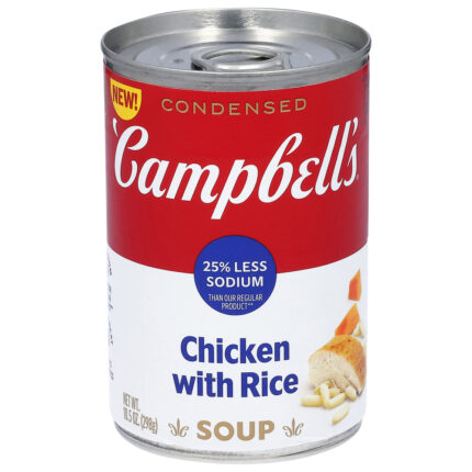 Campbells, Soup Chicken With Rice Condensed, Case Of 12, 10.5 Oz