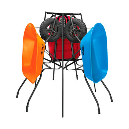Display Rack For Wheelbarrows