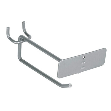 4" Straight Hooks W/ Label Holder