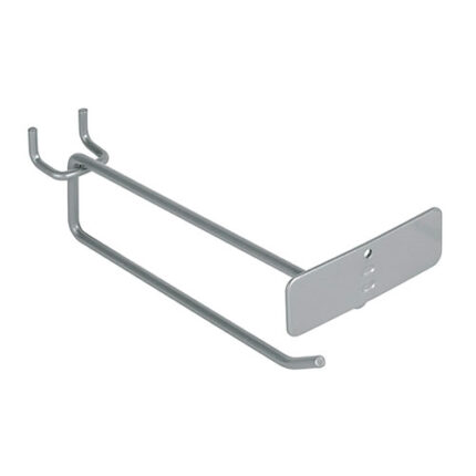 6" Straight Hooks W/ Label Holder