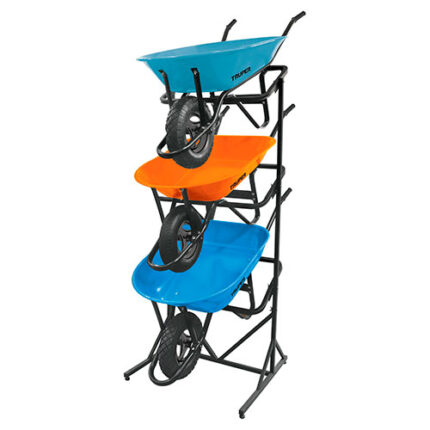 Display Rack For 3 Wheelbarrows