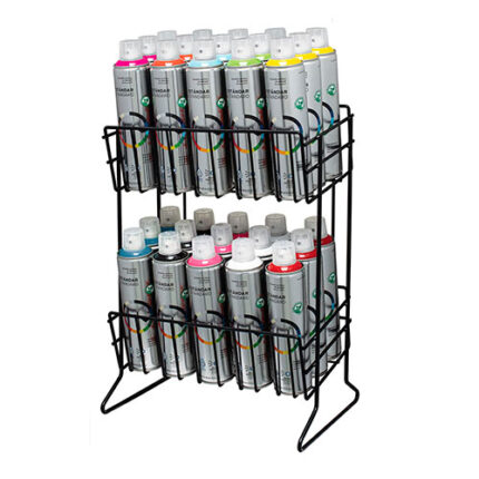 Display Rack For Spray Paint Cans