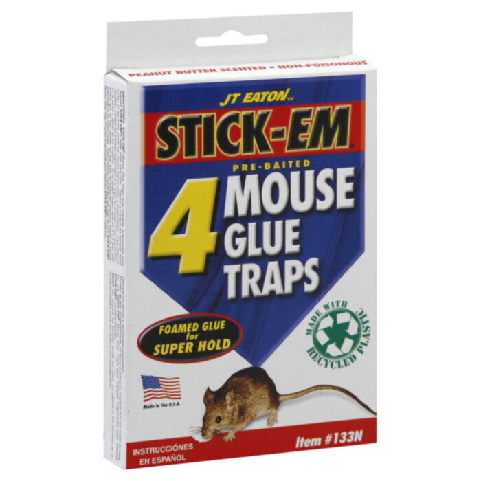 Eaton, Stick-Em Rat And Mouse Glue Traps, Case Of 24, 4 Pk - Image 1
