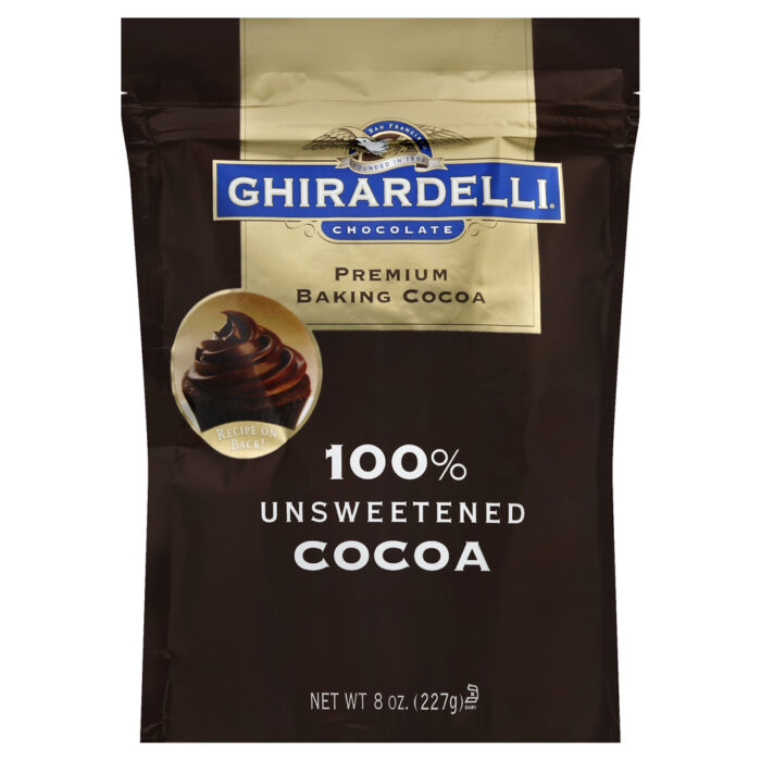 Ghirardelli, Cocoa 100% Premium Baking Unsweetened, Case Of 6, 8 Oz - Image 1