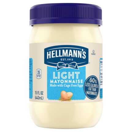 Hellmann'S, Mayonnaise Light, Case Of 12, 15 Fl Oz