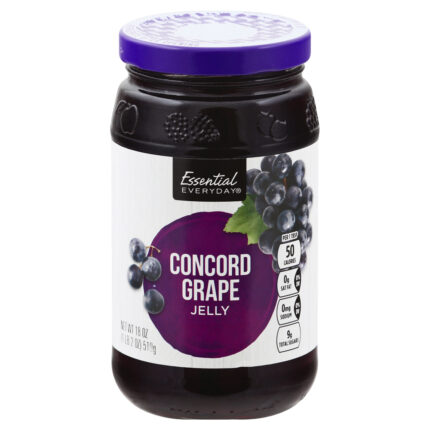 Essential Everyday, Concord Grape Jelly, Case Of 12, 18 Oz