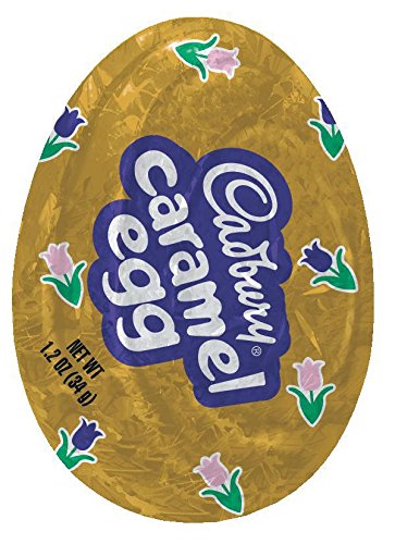 Cadbury, Easter Milk Chocolate With Caramel Center Candy, Case Of 24, 4.8 Oz
