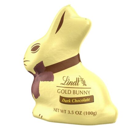 Lindt, Dark Chocolate Gold Foil Bunny, Case Of 16, 3.5 Oz