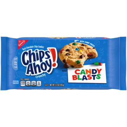 Chips Ahoy!,  Candy Blasts Chocolate Chip Cookies, Case Of 12, 12.4 Oz
