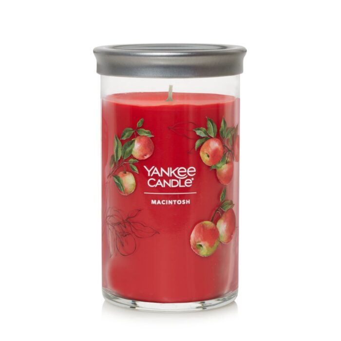 Yankee Candle, Jar Candle Perfect Pillar Macintosh, Case Of 4, 12 Oz - Image 1