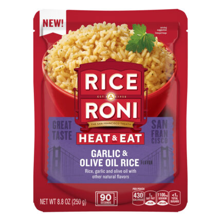 Rice A Roni, Garlic And Olive Oil Flavor, Case Of 8, 8.8 Oz