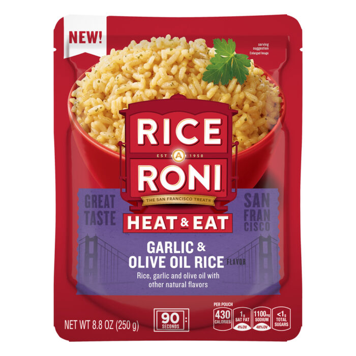 Rice A Roni, Garlic And Olive Oil Flavor, Case Of 8, 8.8 Oz - Image 1
