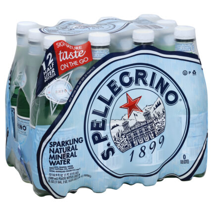 San Pellegrino, Sparkling Natural Mineral Water, 1 Each, 12/16.9 Fl Oz